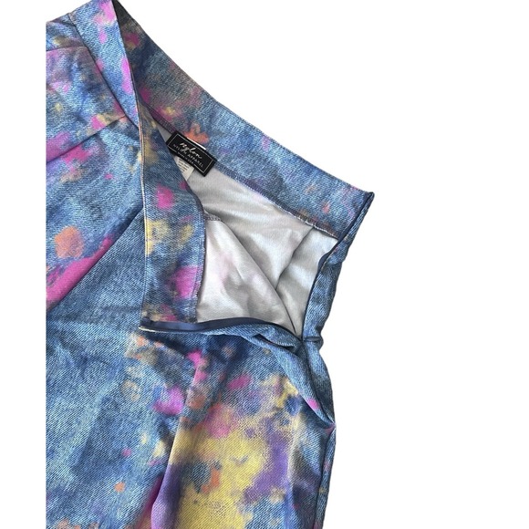 Nylon Apparel Women's‎ Pants Wide Leg Palazzo Festival Paint Splatter Art Medium - Picture 7 of 11